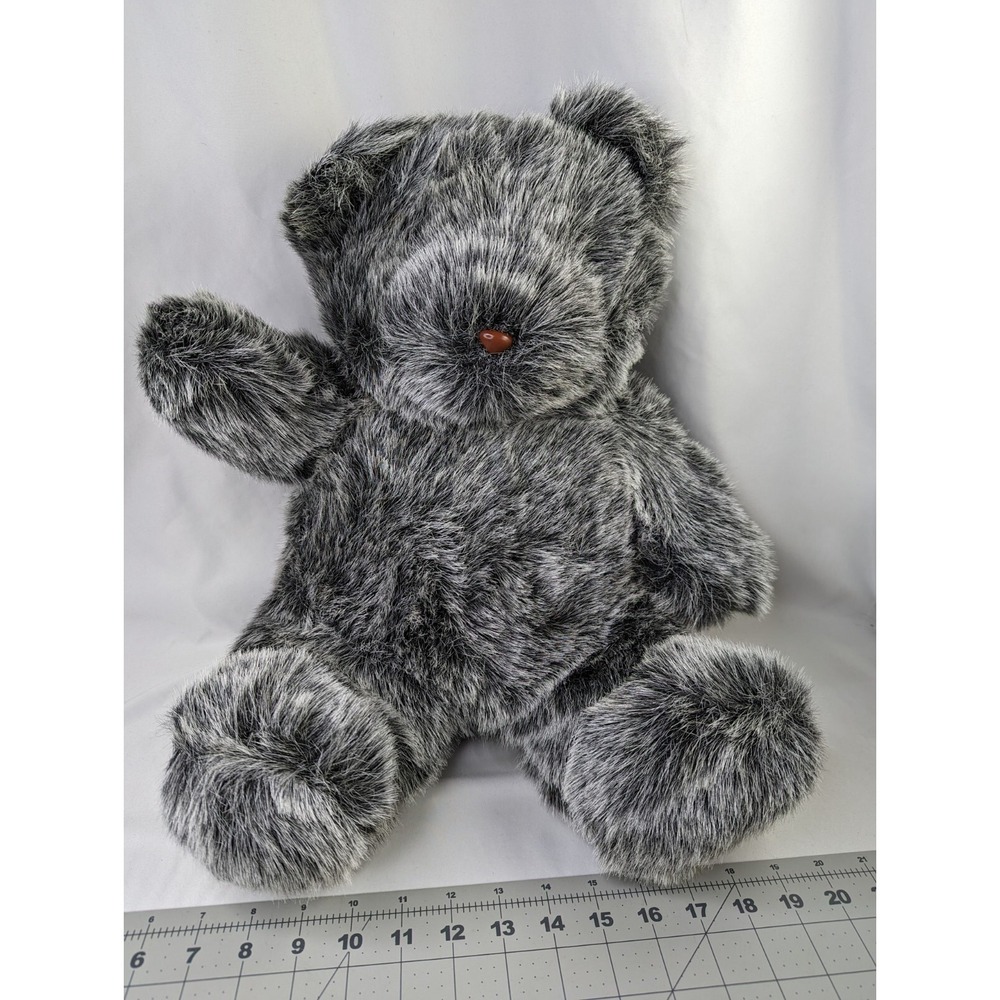 Fairview Black Frosted Bear Plush 18 Inch Stuffed Animal Toy